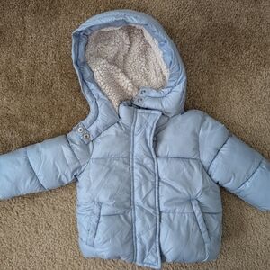 Winter blue winter coat 12-18 months, baby GAP